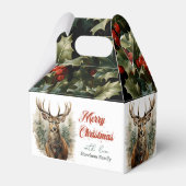 Weihnachten wünscht Rustic Rentier Geschenkschachtel (Vorderseite)