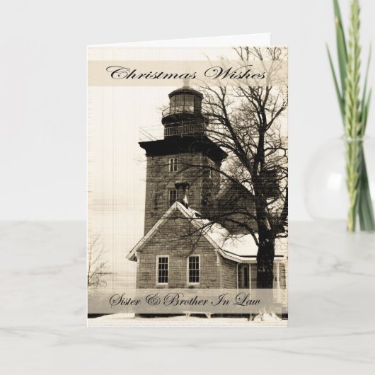 Weihnachten wünscht Schwester & Bruder im Recht (Vorderseite)