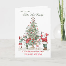 Weihnachten wünscht Sister & ihrer Familie