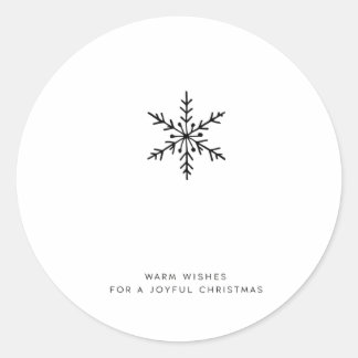 Weihnachten wünscht Snowflake Stickers