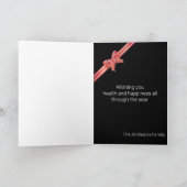 Weihnachten wünscht Spaß Familie Foto Collage Karte (Innenseite)