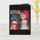 Weihnachten wünscht Spaß Familie Foto Collage Karte (Gelbe Blume)