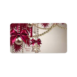 Weihnachten wünscht Weihnachtsadressen-Labels Adressaufkleber