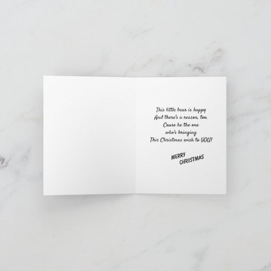 Weihnachten wünscht Weihnachtsfeiertag Postman Bea (Innenseite)