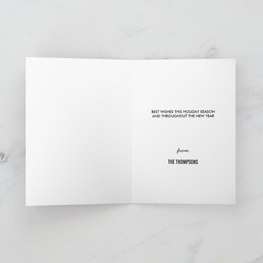 Weihnachten wünscht Weihnachtsgrüße (Innenseite)