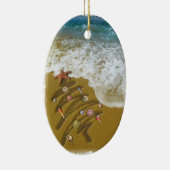 Weihnachten wurde an der Küste aufgewaschen Keramikornament (Rechts)
