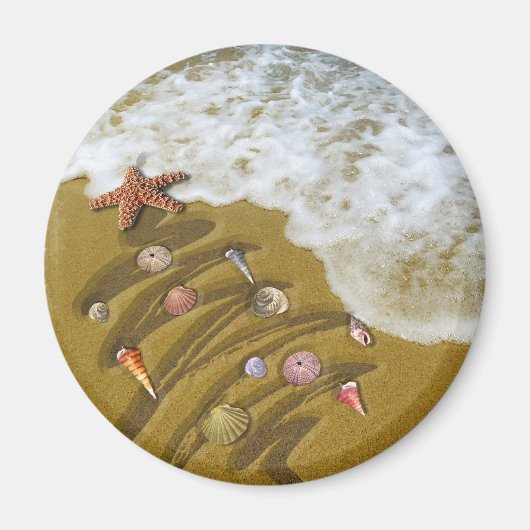 Weihnachten wurde an der Küste aufgewaschen Magnet (Vorne)