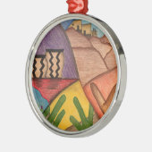 Weihnachten - Wüste Arizona Südwesten Ornament Aus Metall (Links)