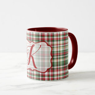 Weihnachten XMAS Kariert Tartan Red Green Coffee T Tasse
