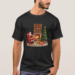 Weihnachten Xmas Santa Lesebuch Liebhaber Latch Ho T-Shirt