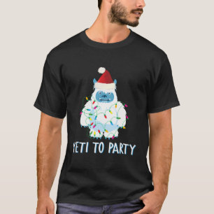 Weihnachten Yeti zu Party T - Shirt Niedlich Yeti 
