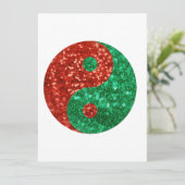 weihnachten yin yang (Stehend Vorderseite)