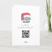 Weihnachten Yorkie Dog, Frohe Weihnachts-Mummerkar (Rückseite)