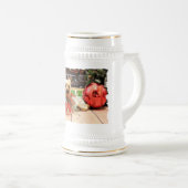 Weihnachten - Yorkie - Kinsey Bierglas (VorderseiteRechts)