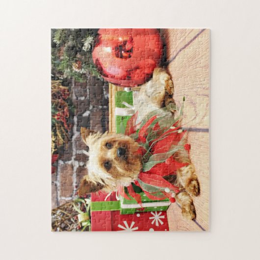 Weihnachten - Yorkie - Kinsey Puzzle (Vertikal)
