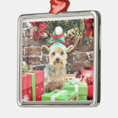 Weihnachten - Yorkie - Vinnie #32 Ornament Aus Metall (Links)