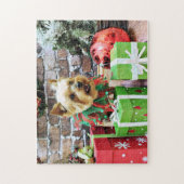 Weihnachten - Yorkie - Willie Puzzle (Vertikal)
