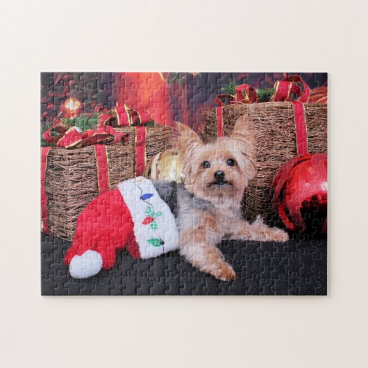 Weihnachten - Yorkshire Terrier - Vinnie Puzzle (Horizontal)