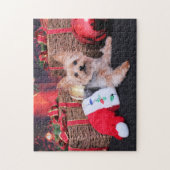 Weihnachten - Yorkshire Terrier - Vinnie Puzzle (Vertikal)