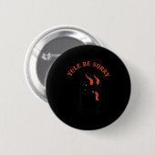 Weihnachten Yule Sei Traurig Krampus, Dunkler Kram Button (Vorne & Hinten)