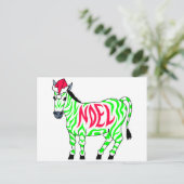 Weihnachten Zebra (Stehend Vorderseite)