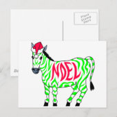 Weihnachten Zebra (Vorne/Hinten)