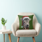 Weihnachten Zebra Funny Animal Wear Weihnachtsmann Kissen (Stuhl )