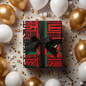 Weihnachten Zebra Kente African Print Art Geschenk Geschenkpapier