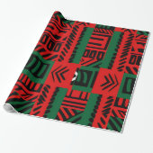 Weihnachten Zebra Kente African Print Art Geschenk Geschenkpapier (Ungerollt)