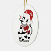 Weihnachten Zebra Keramik Ornament (Links)