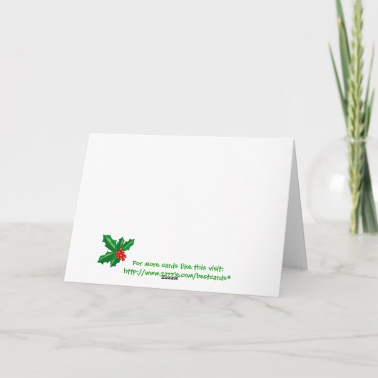 Weihnachten Zebra Leopard Snowflake Ruby (Rückseite)