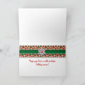 Weihnachten Zebra Leopard Snowflake Ruby (Innenseite)