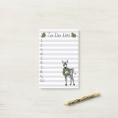 Weihnachten Zebra Post-it Klebezettel (Auf Schreibtisch)