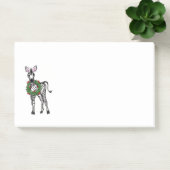 Weihnachten Zebra, Rot-Grün-Heiliger Kranz Post-it Klebezettel (Büro)