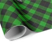 Weihnachten Zebras, Weihnachtskranz, grün kariert Geschenkpapier (Rolleneckpunkt)