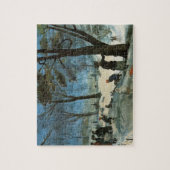 Weihnachten, Zentralpark im Winter Glackens Puzzle (Vertikal)