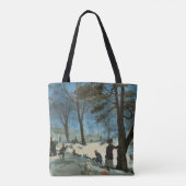 Weihnachten, Zentralpark im Winter Glackens Tasche (Rückseite)