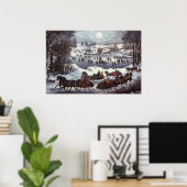 Weihnachten, Zentralpark im Winter Poster (Heimbüro)
