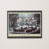 Weihnachten, Zentralpark im Winter Puzzle (Horizontal)