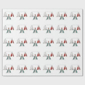 Weihnachten-Ziegen-Geschenk-Verpackung Geschenkpapier (Flach)