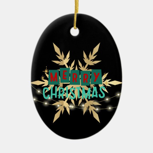 Weihnachten, Ziergegenstände 01 Keramik Ornament (Vorne)