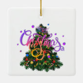 Weihnachten, Ziergegenstände 09 Keramikornament (Rückseite)