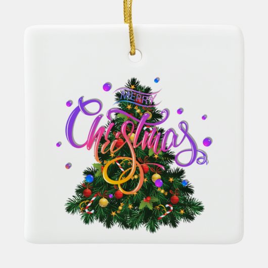 Weihnachten, Ziergegenstände 09 Keramikornament (Vorderseite)