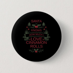 Weihnachten Zimtrollen Liebhaber-Shirt für Komfort Button