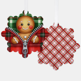 Weihnachten Zipper Ginger Brot Ornament Karte