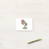 Weihnachten-Zombie-Elch mit bösen Lächeln Post-it Klebezettel (Auf Schreibtisch)