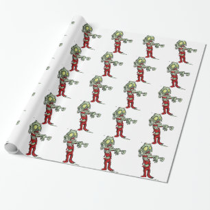 Weihnachten Zombie Santa Claus Geschenkpapier