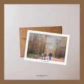 Weihnachten zu einem Foto Mitteilungskarte