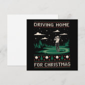 Weihnachten zu Hause fahren Golf Funny Ugly Xmas  (Vorne/Hinten)
