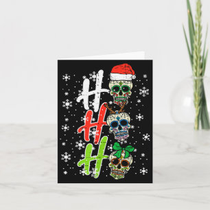 Weihnachten Zucker Schädel Ho Ho Ho Xmas Mexikanis Karte